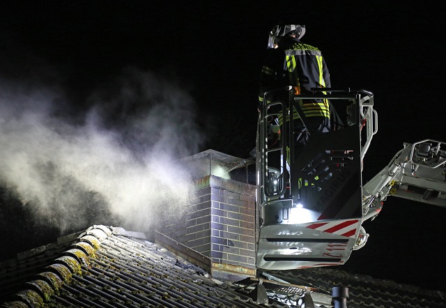 Kaminbrand in einem Einfamilienhaus!